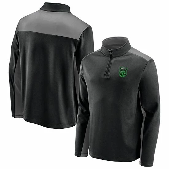 Men's Fanatics Branded Black Austin FC Primary Logo 1/4-Zip Fleece Jacket Men's Fanatics Branded Black Austin FC Primary Logo 1/4-Zip Fleece Jacket -Metaverse shop unnamed file 19345