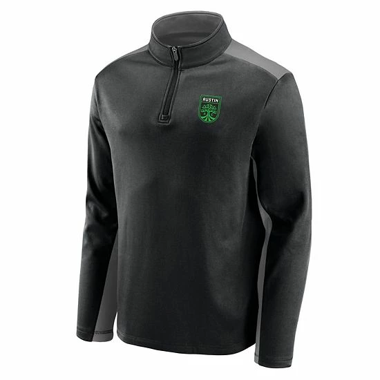 Men's Fanatics Branded Black Austin FC Primary Logo 1/4-Zip Fleece Jacket Men's Fanatics Branded Black Austin FC Primary Logo 1/4-Zip Fleece Jacket -Metaverse shop unnamed file 19346