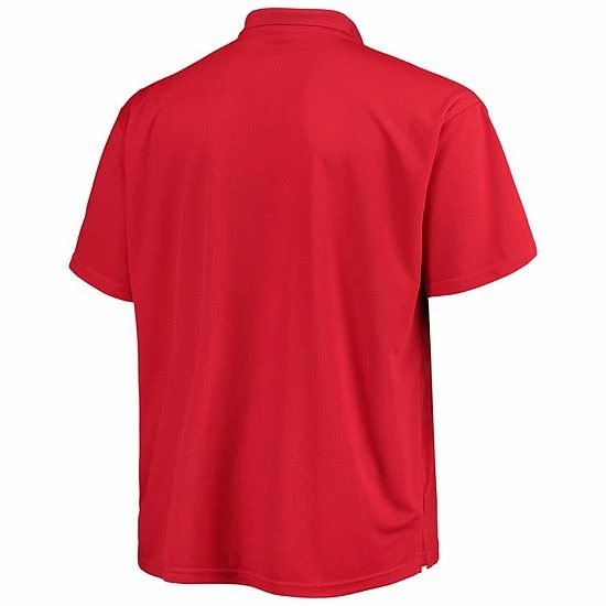 Men's Fanatics Branded Red Los Angeles Angels Big & Tall Solid Birdseye Polo 5 Men's Fanatics Branded Red Los Angeles Angels Big & Tall Solid Birdseye Polo - Image 3