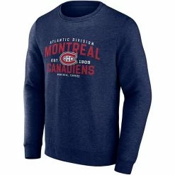 Men's Fanatics Branded Navy Montreal Canadiens Classic Move Pullover Sweatshirt -Metaverse shop unnamed file 19420