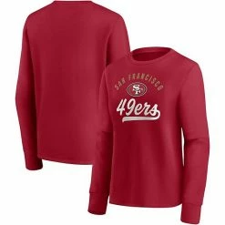 Women's Fanatics Branded Scarlet San Francisco 49ers Ultimate Style Pullover Sweatshirt