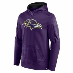 Men's Fanatics Branded Purple Baltimore Ravens On The Ball Pullover Hoodie -Metaverse shop unnamed file 19454