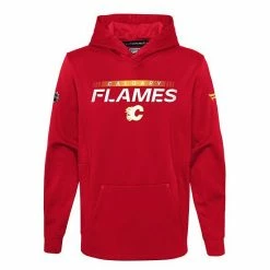 Youth Fanatics Branded Red Calgary Flames Authentic Pro Pullover Hoodie -Metaverse shop unnamed file 19458