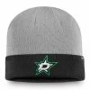 Men's Fanatics Branded Gray/Black Dallas Stars Cuffed Knit Hat -Metaverse shop unnamed file 19529