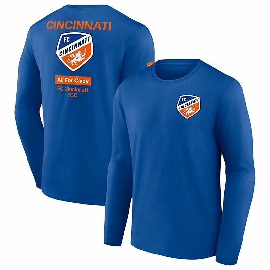 Men's Fanatics Branded Blue FC Cincinnati Constant Success Long Sleeve T-Shirt Men's Fanatics Branded Blue FC Cincinnati Constant Success Long Sleeve T-Shirt -Metaverse shop unnamed file 19548