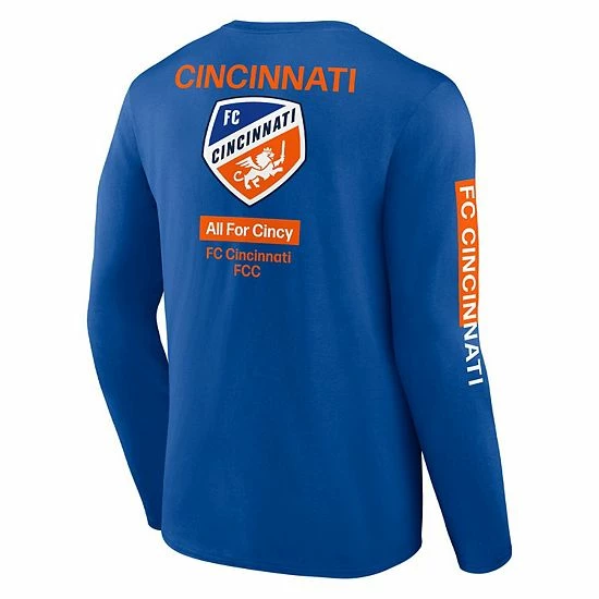 Men's Fanatics Branded Blue FC Cincinnati Constant Success Long Sleeve T-Shirt Men's Fanatics Branded Blue FC Cincinnati Constant Success Long Sleeve T-Shirt -Metaverse shop unnamed file 19550