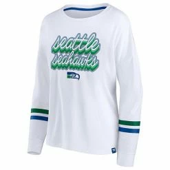 Women's Fanatics Branded White Seattle Seahawks Retro Power Long Sleeve T-Shirt 4 Women's Fanatics Branded White Seattle Seahawks Retro Power Long Sleeve T-Shirt -Metaverse shop unnamed file 19559