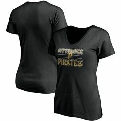 Women's Fanatics Branded Black Pittsburgh Pirates Compulsion To Win V-Neck T-Shirt 3 Women's Fanatics Branded Black Pittsburgh Pirates Compulsion To Win V-Neck T-Shirt -Metaverse shop unnamed file 19639