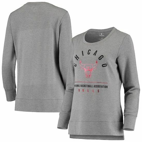 Women's Fanatics Branded Heathered Gray Chicago Bulls Versalux Triumph Crew Neck Sweatshirt Women's Fanatics Branded Heathered Gray Chicago Bulls Versalux Triumph Crew Neck Sweatshirt -Metaverse shop unnamed file 19642