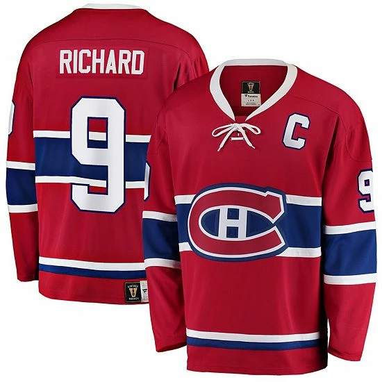 Men's Fanatics Branded Maurice Richard Red Montreal Canadiens Premier Breakaway Retired Player Jersey Men's Fanatics Branded Maurice Richard Red Montreal Canadiens Premier Breakaway Retired Player Jersey -Metaverse shop unnamed file 19721