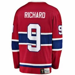 Men's Fanatics Branded Maurice Richard Red Montreal Canadiens Premier Breakaway Retired Player Jersey 4 Men's Fanatics Branded Maurice Richard Red Montreal Canadiens Premier Breakaway Retired Player Jersey -Metaverse shop unnamed file 19723