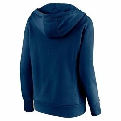 Women's Fanatics Branded Navy Seattle Kraken Authentic Pro Secondary Logo V-Neck Pullover Hoodie -Metaverse shop unnamed file 19727