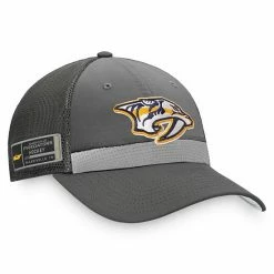 Men's Fanatics Branded Charcoal Nashville Predators Home Ice Snapback Hat
