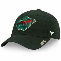 Women's Fanatics Branded Green Minnesota Wild Core Primary Logo Adjustable Hat