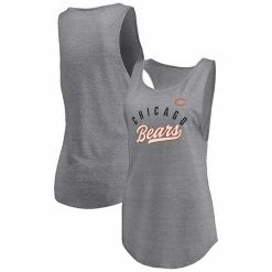 Women's Fanatics Branded Heathered Gray Chicago Bears Quality Time Scoop Neck Tri-Blend Tank Top 3 Women's Fanatics Branded Heathered Gray Chicago Bears Quality Time Scoop Neck Tri-Blend Tank Top -Metaverse shop unnamed file 19807