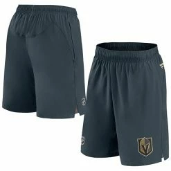 Men's Fanatics Branded Gray Vegas Golden Knights Authentic Pro Rink Shorts