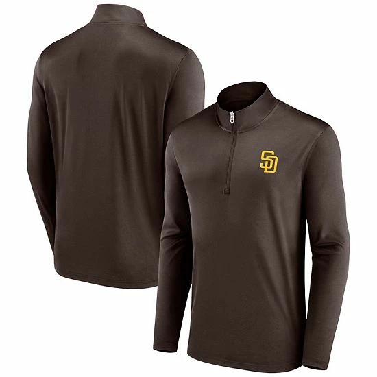 Men's Fanatics Branded Brown San Diego Padres Underdog Mindset Quarter-Zip Jacket Men's Fanatics Branded Brown San Diego Padres Underdog Mindset Quarter-Zip Jacket -Metaverse shop unnamed file 19832