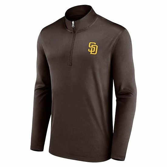 Men's Fanatics Branded Brown San Diego Padres Underdog Mindset Quarter-Zip Jacket Men's Fanatics Branded Brown San Diego Padres Underdog Mindset Quarter-Zip Jacket -Metaverse shop unnamed file 19834