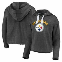 Women's Fanatics Branded Heathered Charcoal Pittsburgh Steelers Historic Logo Sport Resort Vintage Arc Cropped Raw Edge Pullover Hoodie 3 Women's Fanatics Branded Heathered Charcoal Pittsburgh Steelers Historic Logo Sport Resort Vintage Arc Cropped Raw Edge Pullover Hoodie -Metaverse shop unnamed file 19873