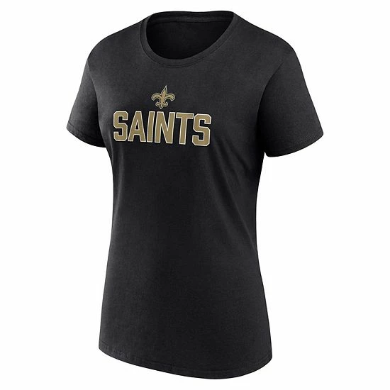 Women's Fanatics Branded Black New Orleans Saints Fundamental Base T-Shirt 5 Women's Fanatics Branded Black New Orleans Saints Fundamental Base T-Shirt - Image 3