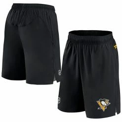Men's Fanatics Branded Black Pittsburgh Penguins Authentic Pro Rink Shorts