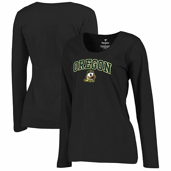 Fanatics Women's Black Oregon Ducks Campus Long Sleeve T-Shirt Fanatics Women's Black Oregon Ducks Campus Long Sleeve T-Shirt -Metaverse shop unnamed file 19950
