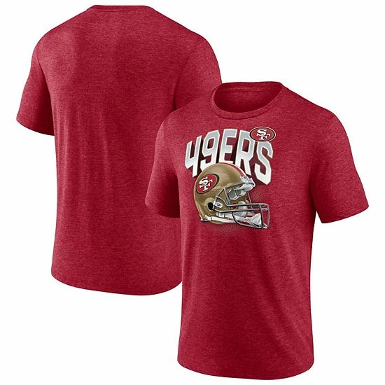 Men's Fanatics Branded Heathered Scarlet San Francisco 49ers End Around Tri-Blend T-Shirt Men's Fanatics Branded Heathered Scarlet San Francisco 49ers End Around Tri-Blend T-Shirt -Metaverse shop unnamed file 19955