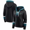Women's Fanatics Branded Black San Jose Sharks Bombastic Exclusive Lace-Up Pullover Hoodie -Metaverse shop unnamed file 19992