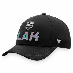 Men's Fanatics Branded Black Los Angeles Kings Authentic Pro Team Locker Room Adjustable Hat