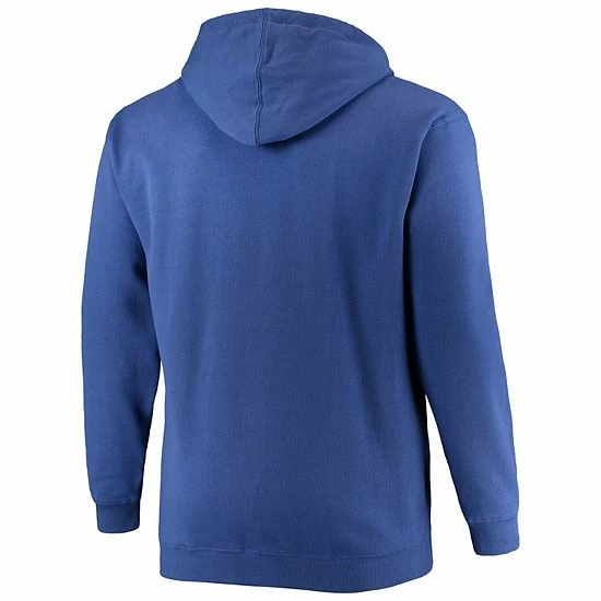 Men's Fanatics Branded Royal Chicago Cubs Big & Tall Solid Full-Zip Hoodie 6 Men's Fanatics Branded Royal Chicago Cubs Big & Tall Solid Full-Zip Hoodie - Image 4