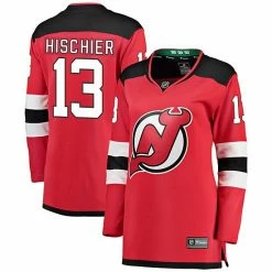 Women's Fanatics Branded Nico Hischier Red New Jersey Devils Breakaway Home Player Jersey -Metaverse shop unnamed file 20062