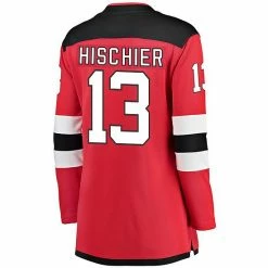 Women's Fanatics Branded Nico Hischier Red New Jersey Devils Breakaway Home Player Jersey -Metaverse shop unnamed file 20064