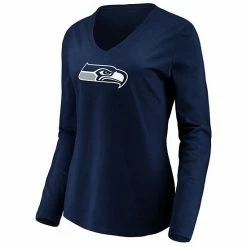 Women's Fanatics Branded College Navy Seattle Seahawks Primary Logo V-Neck T-Shirt 4 Women's Fanatics Branded College Navy Seattle Seahawks Primary Logo V-Neck T-Shirt -Metaverse shop unnamed file 20081