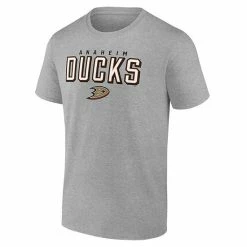 Men's Fanatics Branded Black/Heathered Gray Anaheim Ducks Parent 2-Pack T-Shirt Set -Metaverse shop unnamed file 20119