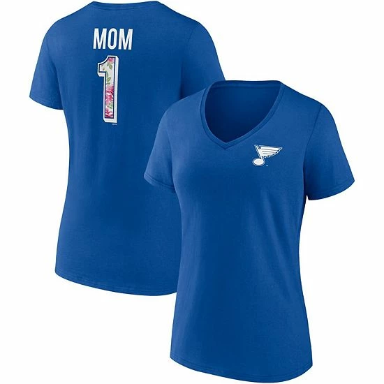 Women's Fanatics Branded Blue St. Louis Blues Team Mother's Day V-Neck T-Shirt Women's Fanatics Branded Blue St. Louis Blues Team Mother's Day V-Neck T-Shirt -Metaverse shop unnamed file 20134