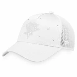 Women's Fanatics Branded White Pittsburgh Penguins Winter Lights Trucker Snapback Hat