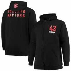 Men's Fanatics Branded Pascal Siakam Black Toronto Raptors Big & Tall Player Name & Number Full-Zip Hoodie Jacket -Metaverse shop unnamed file 20182