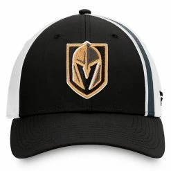 Men's Fanatics Branded Black/White Vegas Golden Knights Prep Squad Flex Hat -Metaverse shop unnamed file 20191