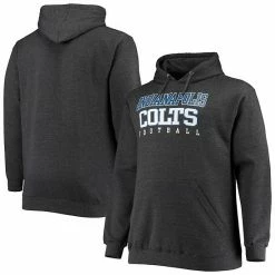 Men's Fanatics Branded Heathered Charcoal Indianapolis Colts Big & Tall Practice Pullover Hoodie -Metaverse shop unnamed file 20195