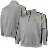 Men's Fanatics Branded Heathered Charcoal Jacksonville Jaguars Big & Tall Quarter-Zip Jacket -Metaverse shop unnamed file 20198