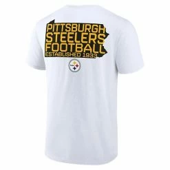 Men's Fanatics Branded White Pittsburgh Steelers Big & Tall Hot Shot T-Shirt -Metaverse shop unnamed file 20235
