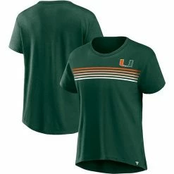 Women's Fanatics Branded Green Miami Hurricanes Tie Breaker T-Shirt -Metaverse shop unnamed file 20247