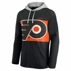 Men's Fanatics Branded Black/Orange Philadelphia Flyers Block Party Unmatched Skill Pullover Hoodie -Metaverse shop unnamed file 20286