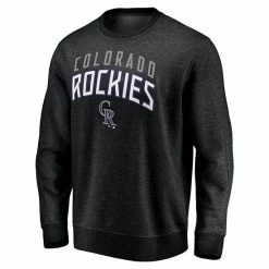 Men's Fanatics Branded Black Colorado Rockies Gametime Arch Pullover Sweatshirt -Metaverse shop unnamed file 20295