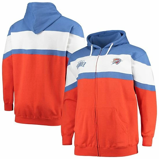 Men's Fanatics Branded Blue/Orange Oklahoma City Thunder Big & Tall Colorblock Wordmark Tripod Full-Zip Hoodie Men's Fanatics Branded Blue/Orange Oklahoma City Thunder Big & Tall Colorblock Wordmark Tripod Full-Zip Hoodie -Metaverse shop unnamed file 20343