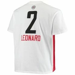 Men's Fanatics Branded Kawhi Leonard White LA Clippers Big & Tall Yoke T-Shirt -Metaverse shop unnamed file 20362