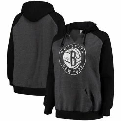 Women's Fanatics Branded Heathered Charcoal/Black Brooklyn Nets Plus Size Raglan Notch Neck Pullover Hoodie 7 Women's Fanatics Branded Heathered Charcoal/Black Brooklyn Nets Plus Size Raglan Notch Neck Pullover Hoodie -Metaverse shop unnamed file 20367