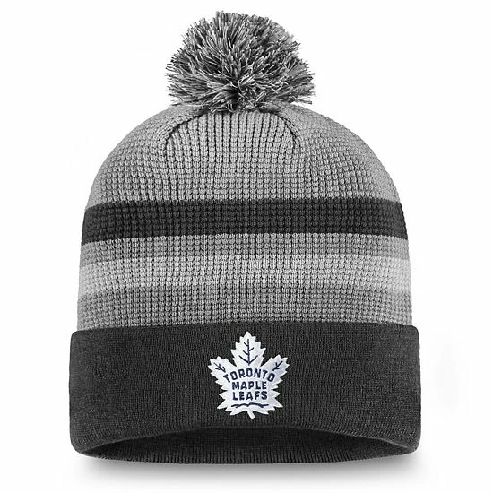 Men's Fanatics Branded Gray Toronto Maple Leafs Authentic Pro Home Ice Second Season Cuffed Knit Hat with Pom Men's Fanatics Branded Gray Toronto Maple Leafs Authentic Pro Home Ice Second Season Cuffed Knit Hat With Pom -Metaverse shop unnamed file 20371