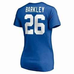 Women's Fanatics Branded Saquon Barkley Royal New York Giants Player Icon Name & Number V-Neck T-Shirt -Metaverse shop unnamed file 20379