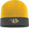 Men's Fanatics Branded Charcoal/Gold Nashville Predators Team Cuffed Knit Hat 1 Men's Fanatics Branded Charcoal/Gold Nashville Predators Team Cuffed Knit Hat -Metaverse shop unnamed file 20426